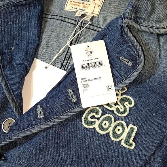 Free People x Sandine Rose Denim Jacket TRES COOL - Picture 10 of 12